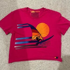 *RARE* Vintage Aviator Nation Cropped Surfer Tee